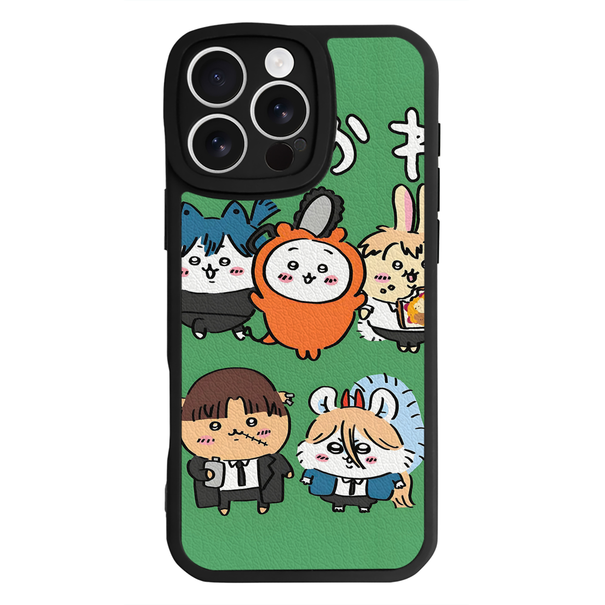 （画像用） ちいかわ Chii-kawa 【iPhone 16シリーズ対応】シリコンスマホケース（レザー調） 材質：シリコン
